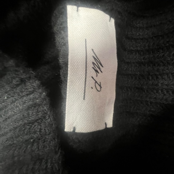 MR P. Virgin Wool Mock-Neck Sweater mens size XL MR PORTER black - Picture 3 of 6